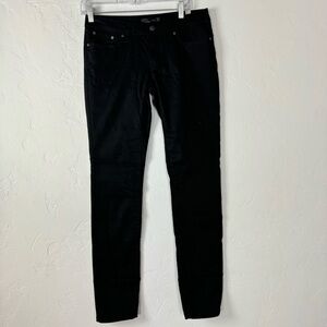 Prana Jeans Denim‎ Kara Solid Black Out Wash Organic Cotton Knit 5 Pocket
